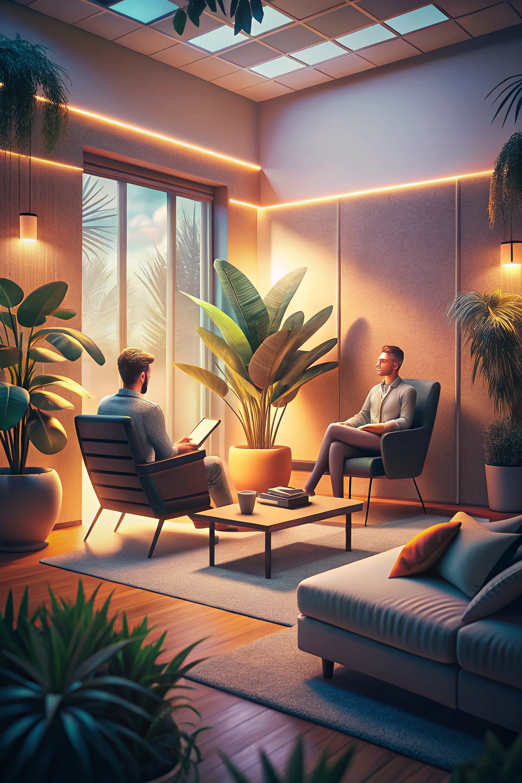 First therapy session discussion image
