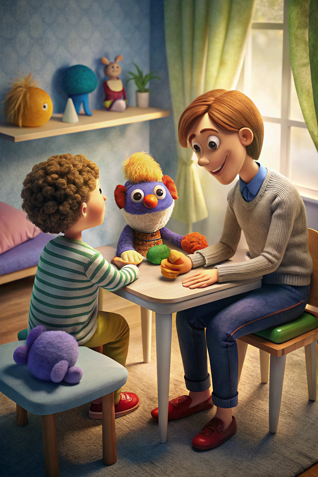 Child in play therapy session