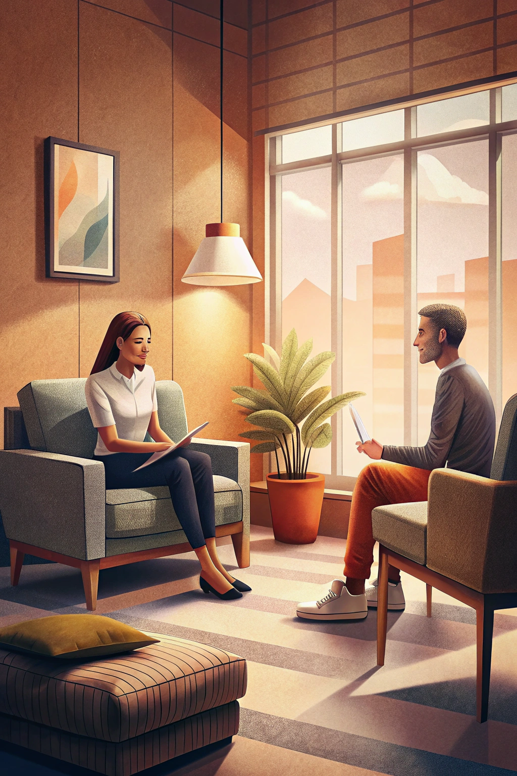 Talk therapy zoom session image