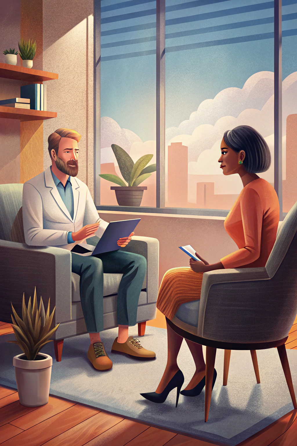 Therapy workflow illustration